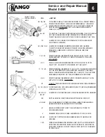 Предварительный просмотр 6 страницы Kango 845M Service And Repair Manual