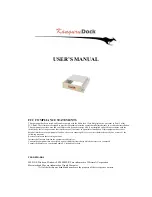 Kanguru Dock User Manual preview