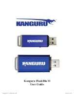 Preview for 1 page of Kanguru FlashBlu II User Manual