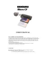 Kanguru Micro CF User Manual preview