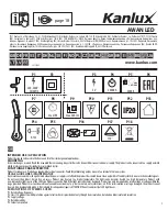 Kanlux AWAN LED Series Manual предпросмотр