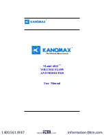 Preview for 1 page of Kanomax 6812 User Manual