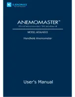 Kanomax Anemomaster 6035 User Manual предпросмотр