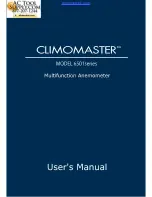 Preview for 1 page of Kanomax Climomaster S-6531-0E User Manual