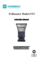 Предварительный просмотр 1 страницы Kanomax TABmaster 6715 Instruction Manual