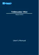 Kanomax TABmaster Mini User Manual preview