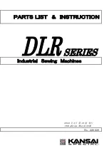 KANSAI SPECIAL DLR Series Parts List, Instructions preview
