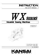 Preview for 1 page of KANSAI SPECIAL LX5801/UTC Instruction Manual