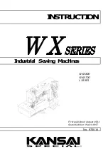 KANSAI SPECIAL LX5801 Instruction Manual preview