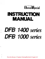 Предварительный просмотр 1 страницы kansai DFB 1400 series Instruction Manual