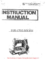 kansai DVK-1700 series Instruction Manual preview