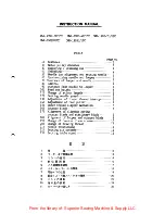 Предварительный просмотр 2 страницы kansai DWR-1900 Series Instruction Manual