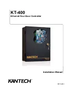 Preview for 1 page of Kantech Ethernet Four-Door Controller KT-400 Installation Manual