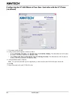 Preview for 38 page of Kantech Ethernet Four-Door Controller KT-400 Installation Manual