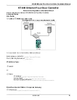 Preview for 39 page of Kantech Ethernet Four-Door Controller KT-400 Installation Manual