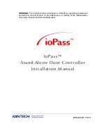 Kantech IoPass SA-500 Installation Manual preview