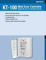 Kantech kt-100 Brochure preview