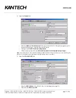 Preview for 18 page of Kantech KT-NCC Quick Configuration Manual