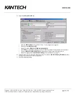 Preview for 30 page of Kantech KT-NCC Quick Configuration Manual