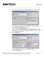 Preview for 37 page of Kantech KT-NCC Quick Configuration Manual