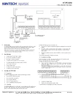 Kantech KT-PC4204 Product Manual preview