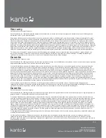 Предварительный просмотр 12 страницы Kanto KT3260 User Manual