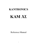 Kantronics KAM XL Reference Manual preview