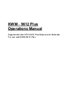 Предварительный просмотр 1 страницы Kantronics KWM-9612 plus Operation Manual