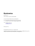 Предварительный просмотр 2 страницы Kantronics KWM-9612 plus Operation Manual