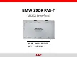 KAP BMW 2009 PAS-T Manual preview