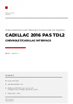 KAP CADILLAC 2016 PAS TDL2 Instruction Manual preview