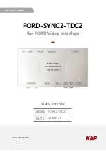 KAP FORD-SYNC2-TDC2 Instruction Manual preview