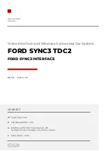 Предварительный просмотр 1 страницы KAP FORD SYNC3 TDC2 Instruction Manual