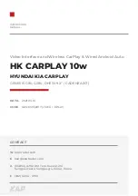 Preview for 1 page of KAP HK CARPLAY 10w Instruction Manual