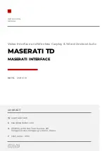 KAP MASERATI TD Instruction Manual preview