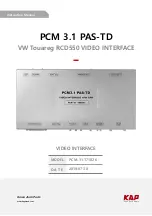 KAP PCM 3.1 PAS-TD Instruction Manual preview