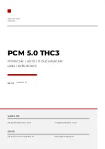 KAP PCM 5.0 THC3 Instruction Manual preview