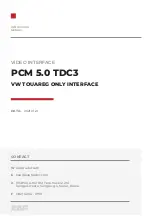 KAP PCM5.0 TDC3 Instruction Manual preview