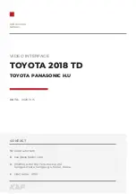 Preview for 1 page of KAP TOYOTA 2018 TD Instruction Manual