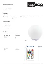 Preview for 4 page of Kapego LED 836017 Manual