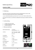 Preview for 4 page of Kapego LED 843022 Manual