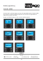 Preview for 16 page of Kapego LED Touch 16CH Pro Manual