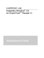 Предварительный просмотр 1 страницы KAPERSKY ANTI-VIRUS 5.5 - FOR CHECK POINT FIREWALL-1 Administrator'S Manual