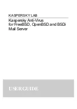 Preview for 1 page of KAPERSKY ANTI-VIRUS - FOR FREEBSD-OPENBSD-BSDI MAIL... User Manual