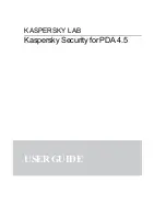 KAPERSKY SECURITY - FOR PDA 4.5 User Manual preview