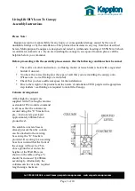 Preview for 1 page of Kappion LivingLife Assembly Instructions Manual