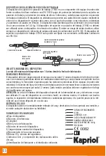 Preview for 22 page of Kapriol 27956 Manufacturer'S Instruction And Information