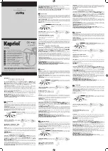 Preview for 2 page of Kapriol 32560 Instruction And Information Manual