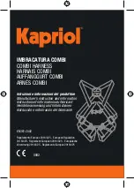 Kapriol COMBI Manufacturer'S Instruction And Information предпросмотр