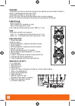 Предварительный просмотр 2 страницы Kapriol COMBI Manufacturer'S Instruction And Information